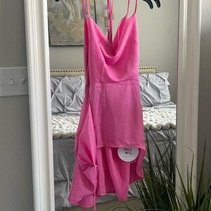 NWT!!!Princess Polly xx Trendy Hot Pink Mini Dress